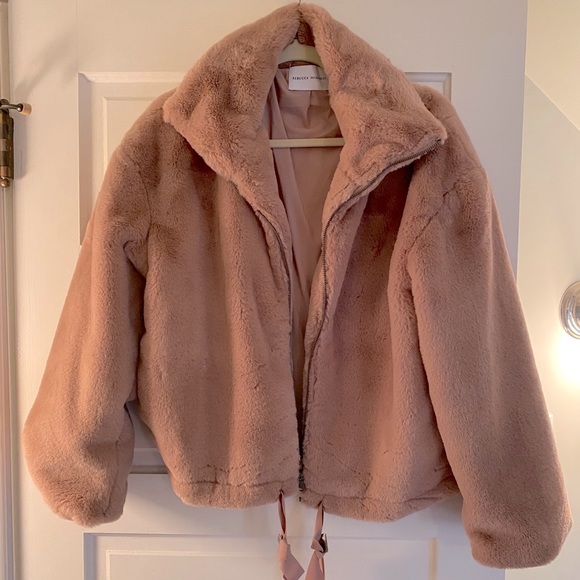 Rebecca Minkoff Faux Fur Bomber Jacket - Picture 3 of 4